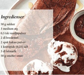 Kakaopandekager med vaniljeis